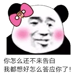金馆长熊猫00174-你怎么还不来告白，我都想好怎么答应你了