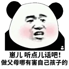 金馆长熊猫00218-崽儿听点儿话吧做父母哪有害自己孩子的