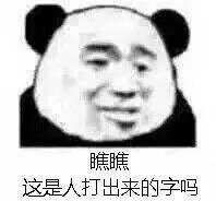 金馆长熊猫00298-瞧瞧这是人打出来的字吗