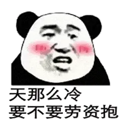 金馆长熊猫00183-天那么冷要不要劳资抱