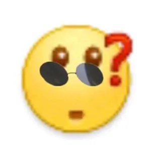 Emoji00147-问号-墨镜