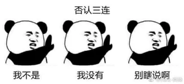金馆长熊猫00284-否认三连你不是我没有别瞎说啊