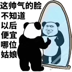 金馆长熊猫00251-这帅气的脸不知道以后便宜了哪位姑娘