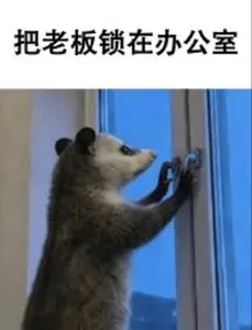 负鼠00017-把老板锁在办公室