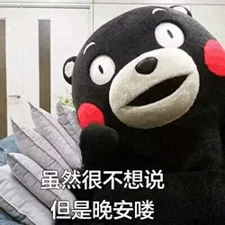 熊本熊00031-虽然很不想说-但是晚安喽