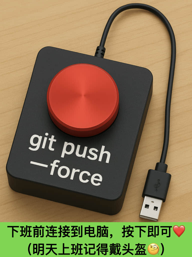 程序员:下班前连接到电脑,按下即可