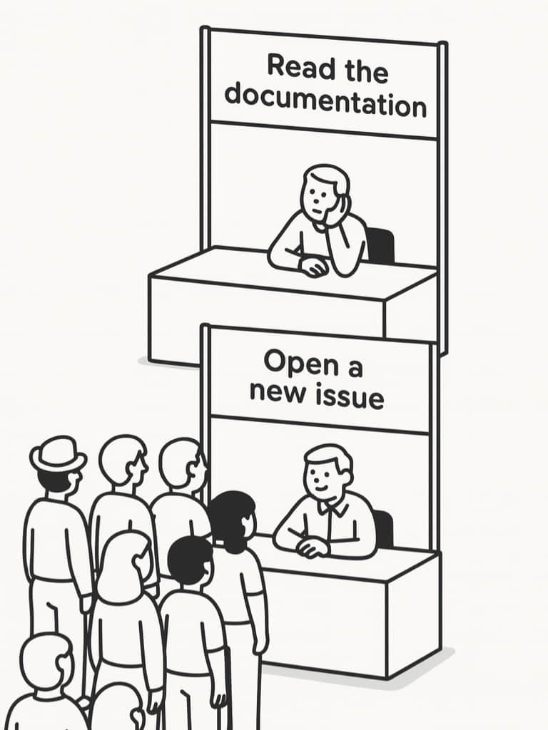 程序员不爱读文档,喜欢提issue