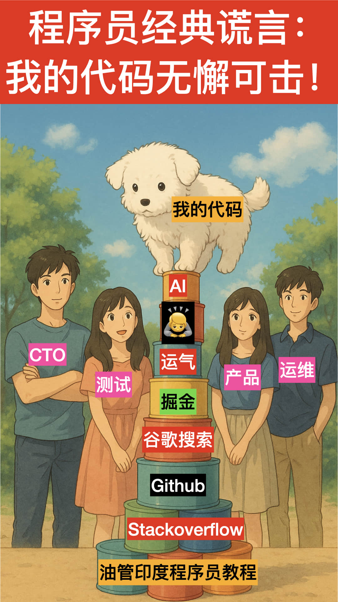 程序员经典谎言:我的代码无懈可击!🐶