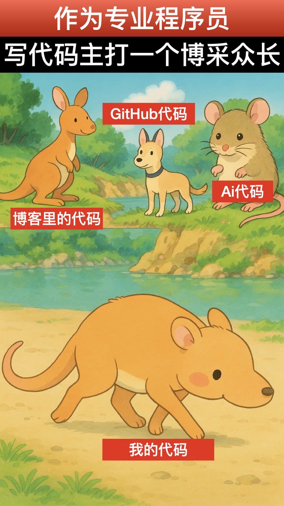 作为专业程序员,写代码主打一个博采众长